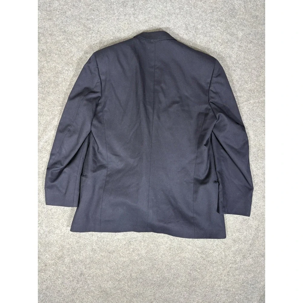 Tallia Uomo‎ Mens Blazer Navy Blue 100% Pure Wool Double Breasted Peak Lapel 42R